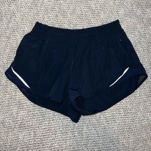 Navy Blue Lululemon Hottie Hot Shorts